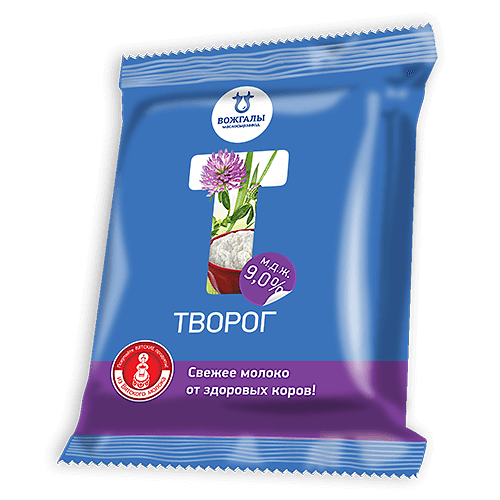 Творог Вожгальский Маслосырзавод, 9%