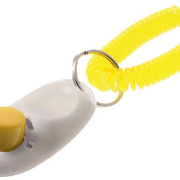 Кликер с кнопкой и браслетом ZooOne (Белый)