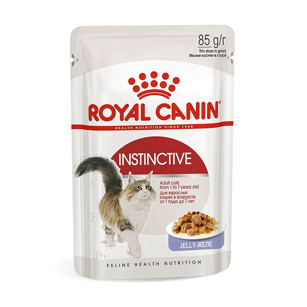 Корм для взрослых кошек 1-7 лет Royal Canin Instinctive мелкие кусочки в желе, 85г