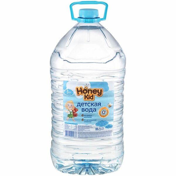 Вода Honey Kid негазированная для детей, 5 л