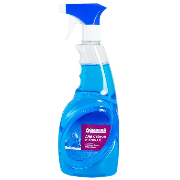 Средство для мытья стекол, зеркал Домовой, спрей, 750 мл