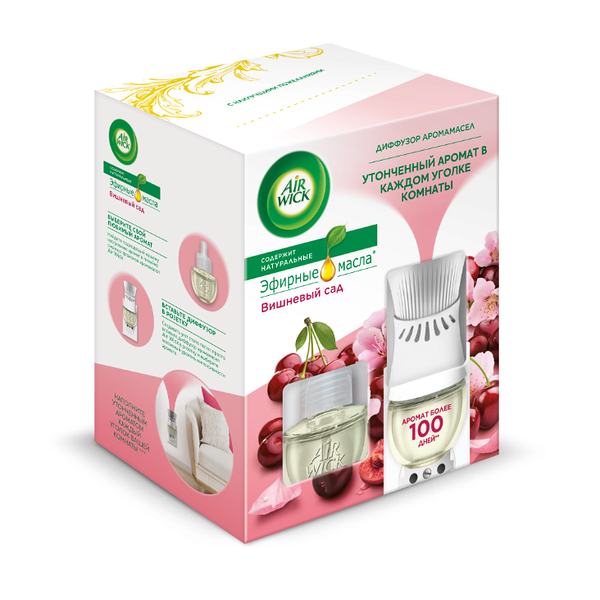 Диффузор аромамасел Air wick Вишневый сад со сменным флаконом