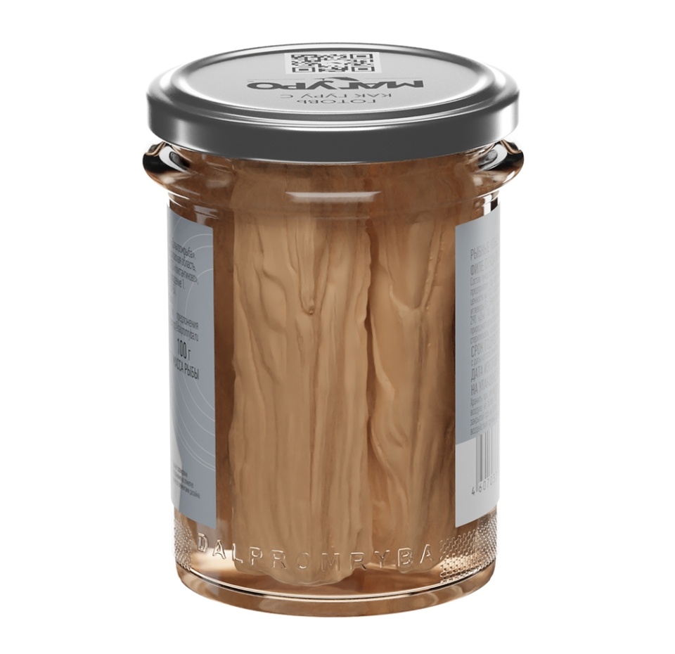 

Тунец Магуро полосатый натуральный филе 200 г