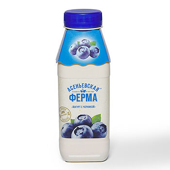 Йогурт Асеньевская ферма 1,5% черника