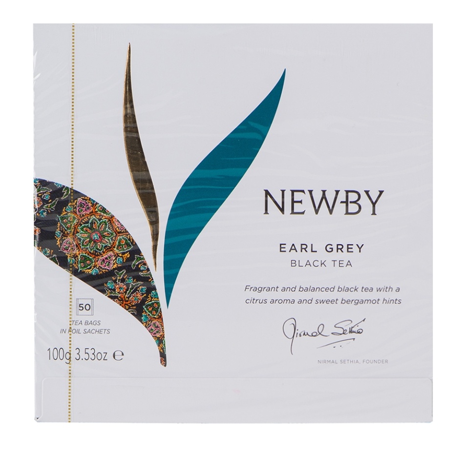 

Чай черный Newby Earl Grey в пакетиках, 50 шт