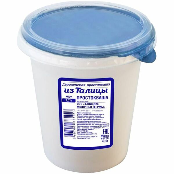 Простокваша Из Талицы Деревенская 3.5%, 400 г