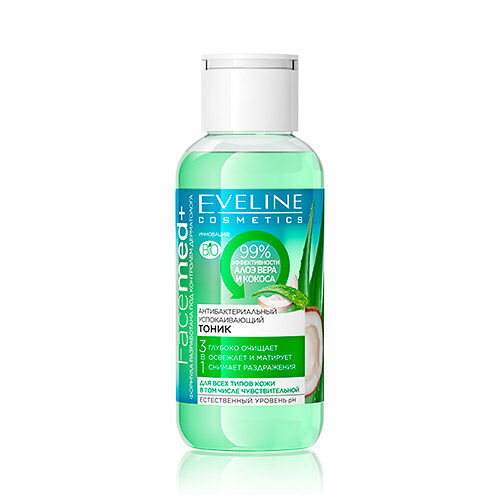 Тоник для лица успокаивающий антибактериальный ТМ Facemed+ (Фэйсмед+)