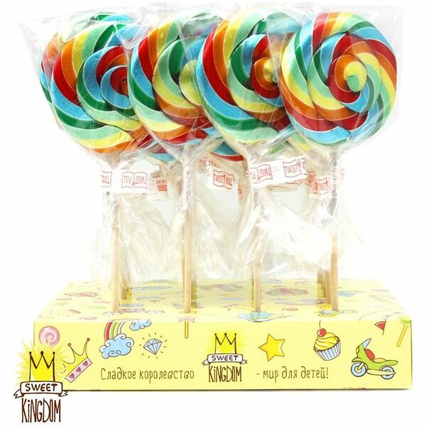 Карамель леденцовая Sweet Kingdom Многоцветная на сахаре, 50г, 1 шт
