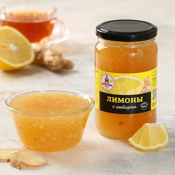 Лимон дробленый с имбирем и сахаром МясновЪ Буфет