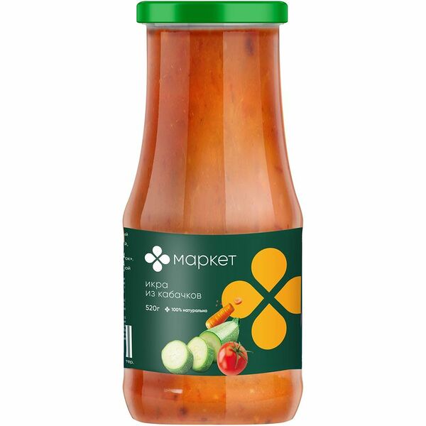Икра из кабачков Маркет Перекрёсток, 520г