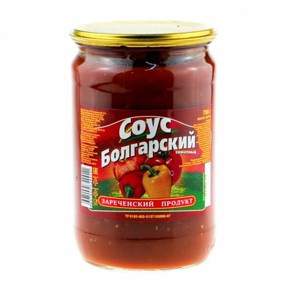 Соус Зареченский продукт Болгарский, 700г
