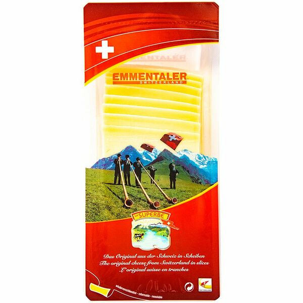 Сыр полутвердый Le Superbe Эмменталер в нарезке 50% 150 г