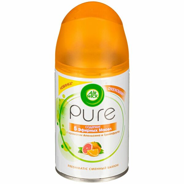 Освежитель воздуха Airwick Pure Апельсин и Грейпфрут, сменный баллон