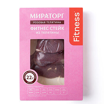 Фитнес-стейк из розовой телятины охлажденный 