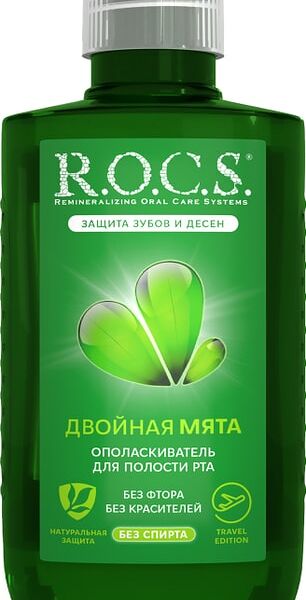 Ополаскиватель рта ROCS Travel Edition Двойная Мята 75мл