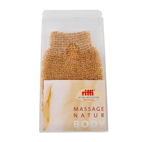 Мочалка-рукавица Riffi массажная, вязаная, 1 шт.