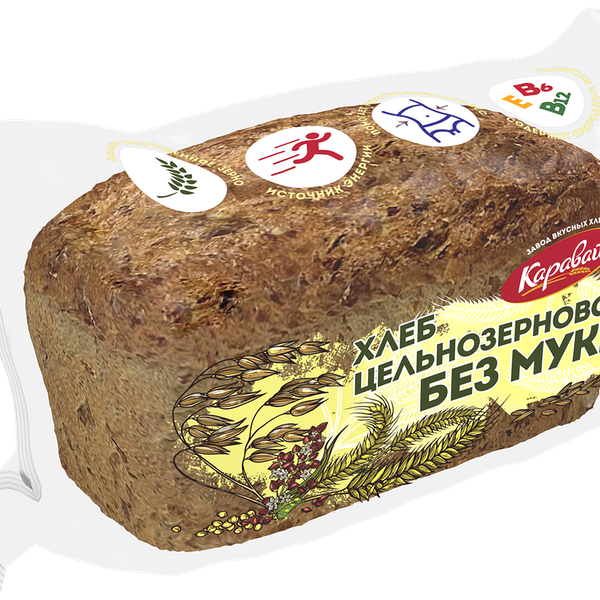 Хлеб ржаной Каравай Цельнозерновой без муки