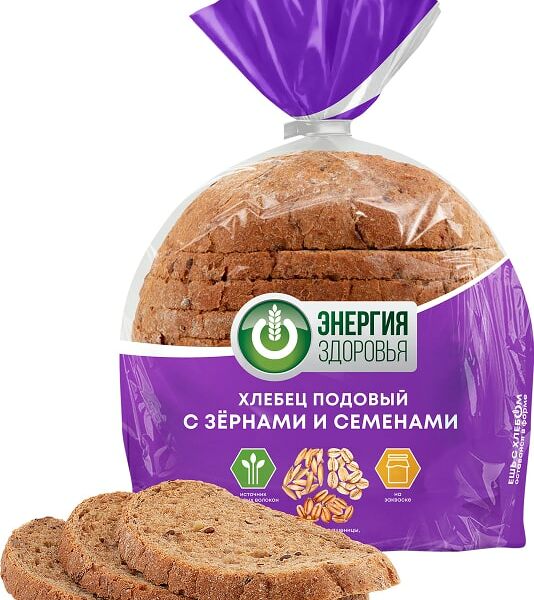 Хлебец Энергия здоровья Подовый с зернами и семенами 300г