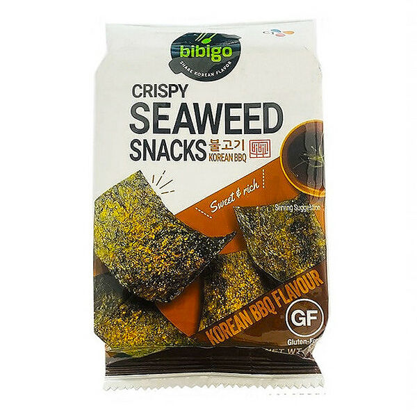 Снек из морской капусты со вкусом барбекю CJ Bibigo, 5 г