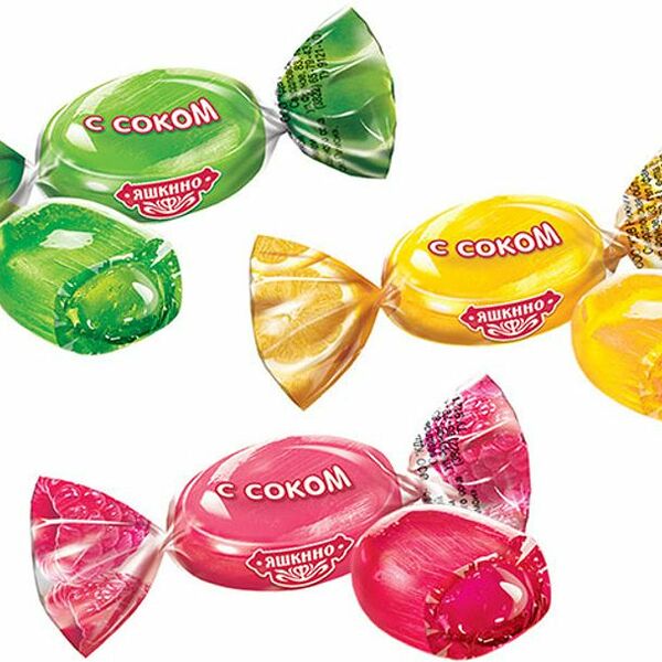Карамель Яшкино с фруктово-ягодной начинкой