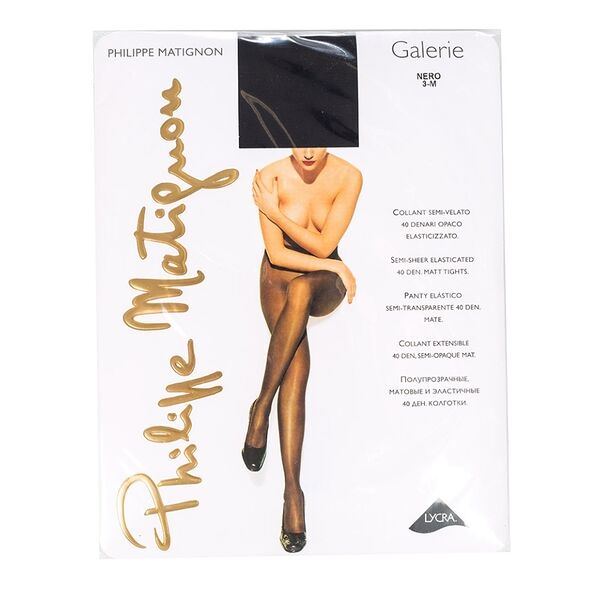 Колготки женские Philippe Matignon Galerie 40 черные р.3