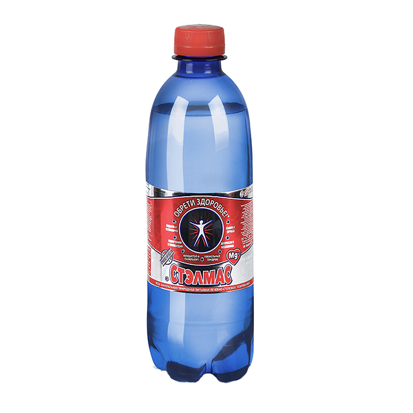 Вода минеральная Стэлмас MG  лечебно-столовая газированная 0.5л ПЭТ Россия