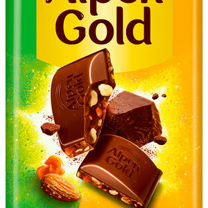 Шоколад Alpen Gold Соленый миндаль карамель, 85г