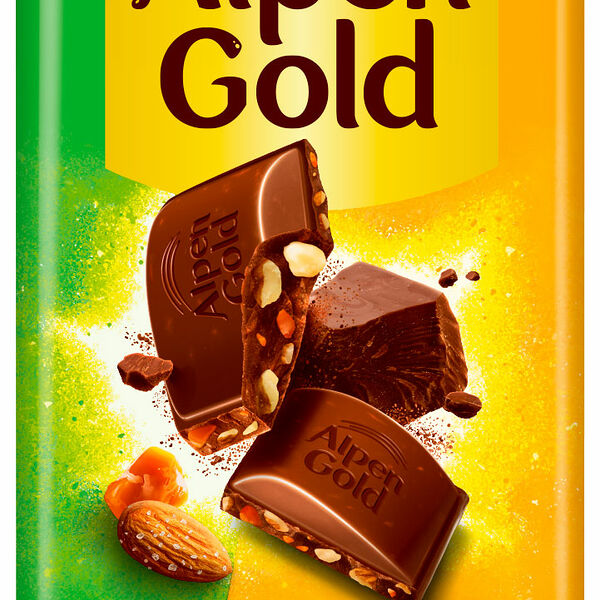 Шоколад Alpen Gold Соленый миндаль карамель, 85г
