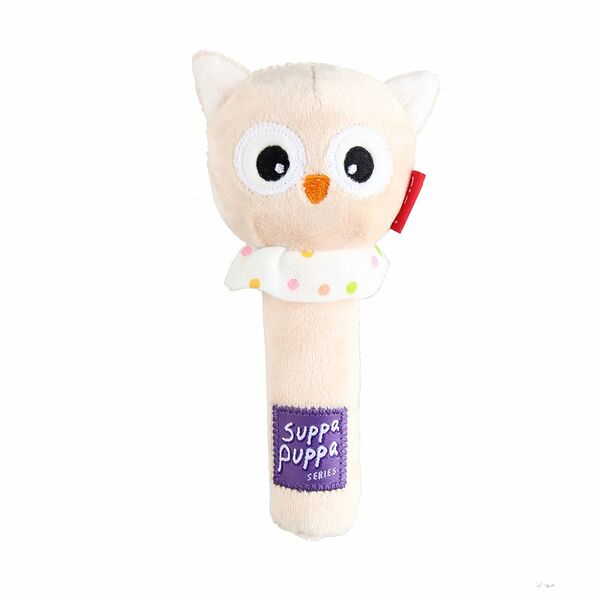 Игрушка для собак GiGwi Suppa Puppa Сова с пищалкой, 15 см