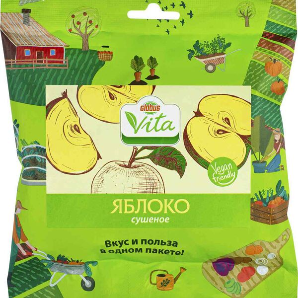 Яблоко сушёное Глобус Вита