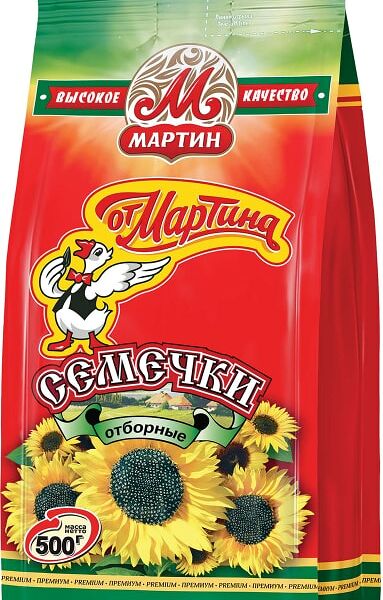 Семечки От Мартина Отборные жареные 500г