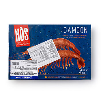 Креветки Аргентинские красные с/м в панцире, c головой, калибр 20-30 в кг, 2кг, Аргентина