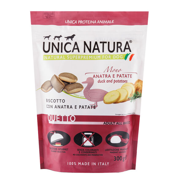 Лакомство для собак с мясом утки и картофелем, 300 гр.