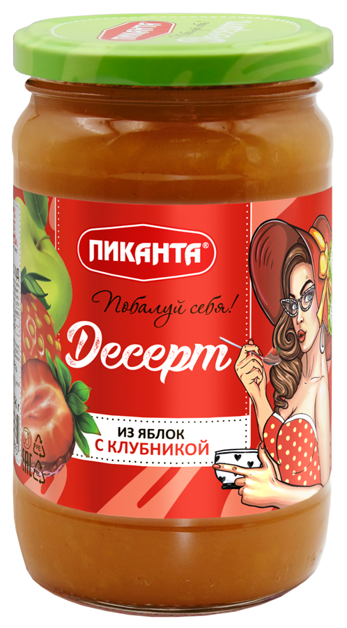 

Десерт Пиканта из яблок с клубникой 370 г