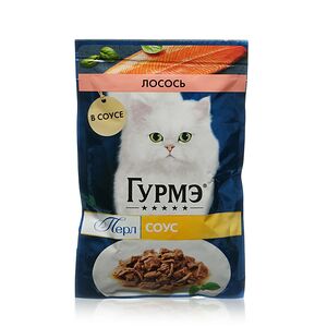 Влажный корм для кошек Gourmet с лососем в соусе 75г