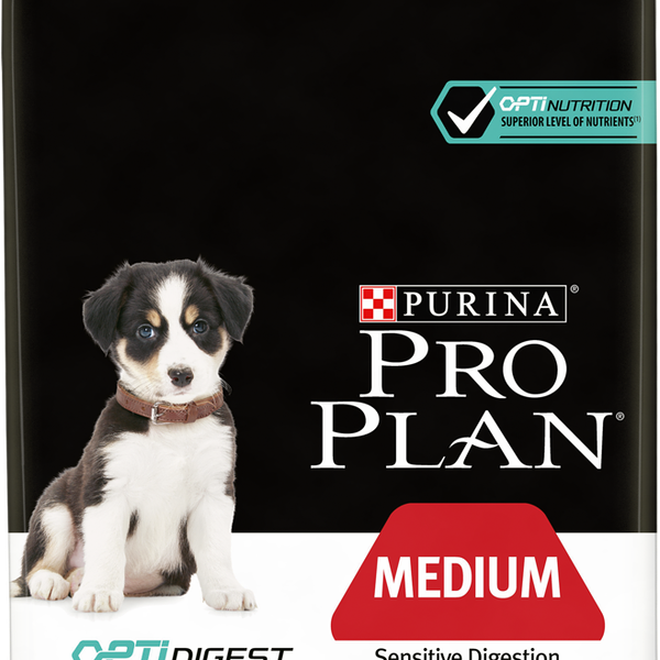 Корм сухой для щенков PURINA PRO PLAN Puppy Ягненок, при чувствительном пищеварении, для средних пород, 3кг