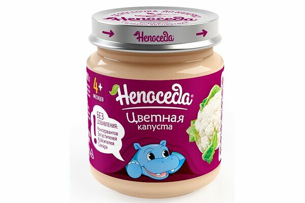 Пюре овощное Непоседа цветная капуста без сахара с 4 месяцев ст/б