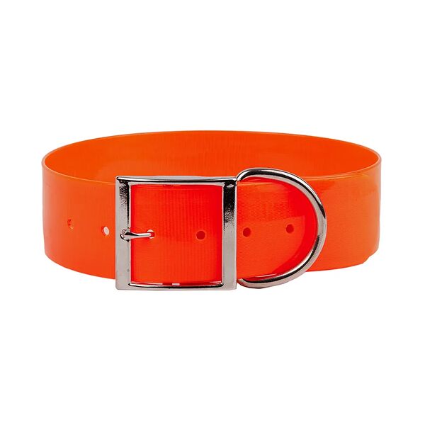 Ошейник из биотана для собак крупных пород, оранжевый, 50 мм, обхват шеи 48-60,5 см