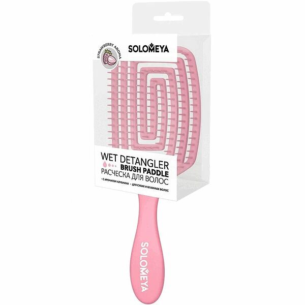 Соломея Расческа для сухих и влажных волос с ароматом клубники MZ