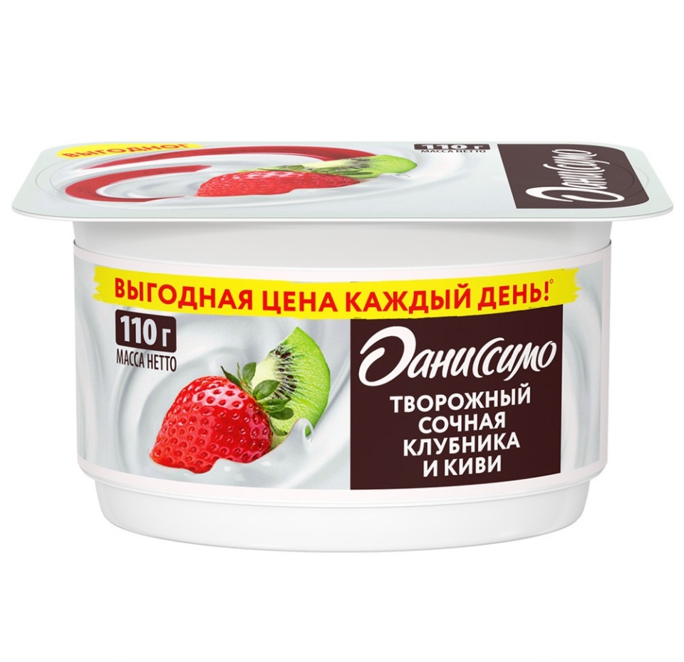 

Десерт творожный Даниссимо Клубника-киви 5.6% 110 г