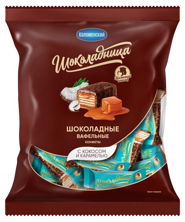 

Конфеты вафельные Шоколадница с кокосом и карамелью 200 г