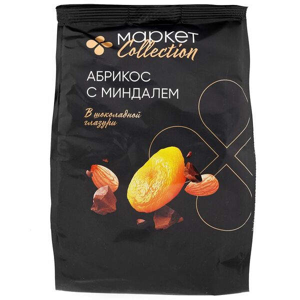 Абрикос с миндалем в шоколадной глазури Маркет Collection, 180г