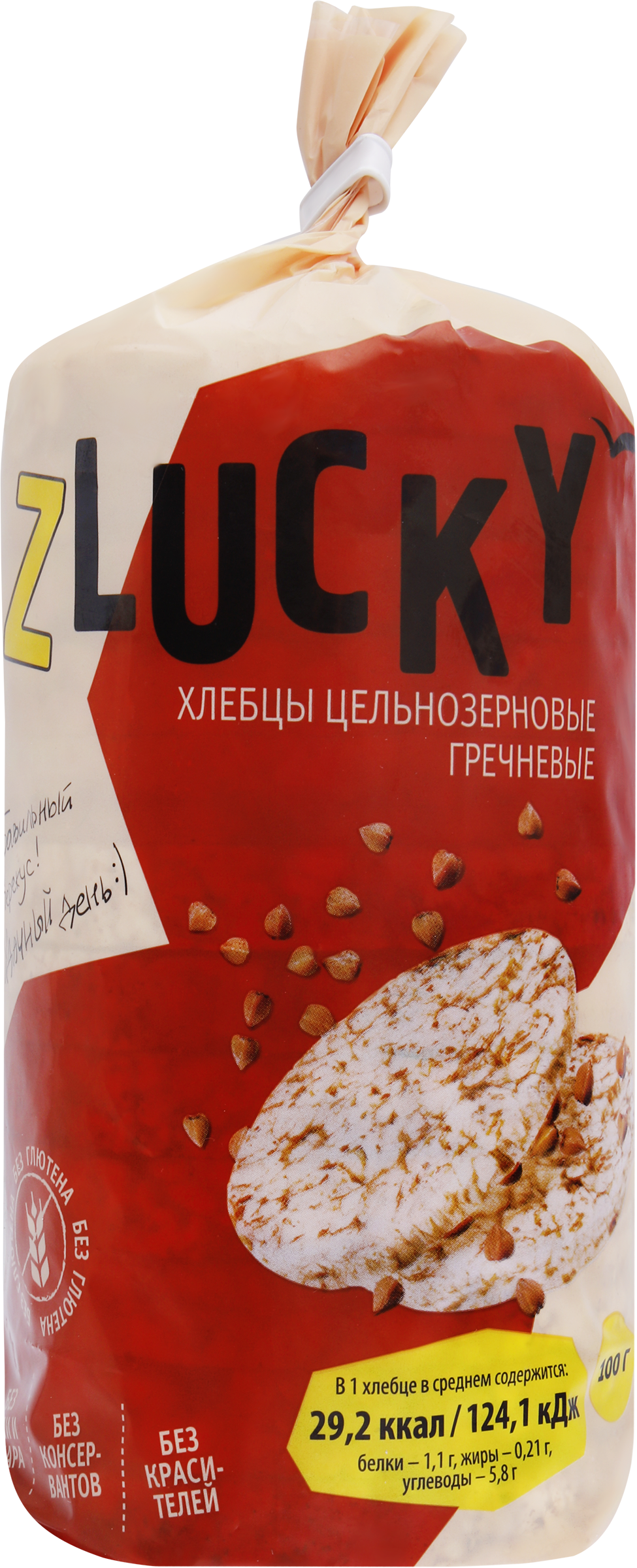 

Хлебцы гречневые Z LUCKY хрустящие, 100г