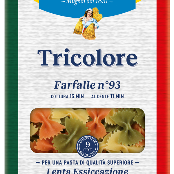 Макаронные изделия De Cecco Farfalle Tricolore 93 500г