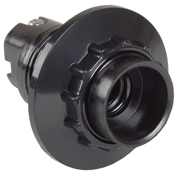 Патрон карболитовый с кольцом, Е14, черный