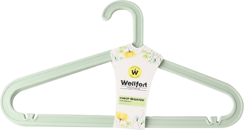 Набор вешалок Wellfort пластиковых цветных 3шт в ассортименте