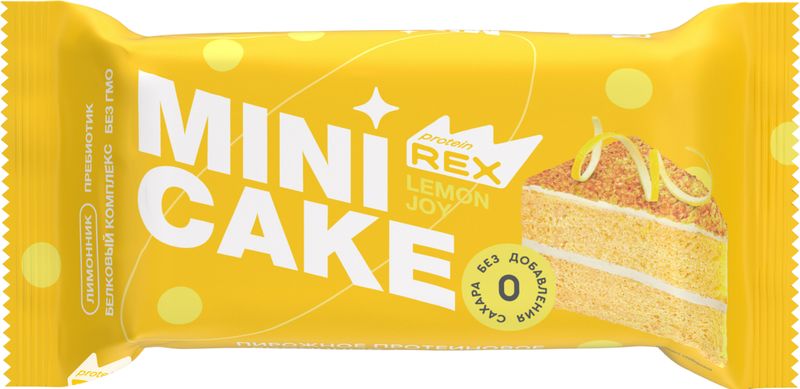 

Пирожное протеиновое ProteinRex Mini cake Лимонный тортик 40 г
