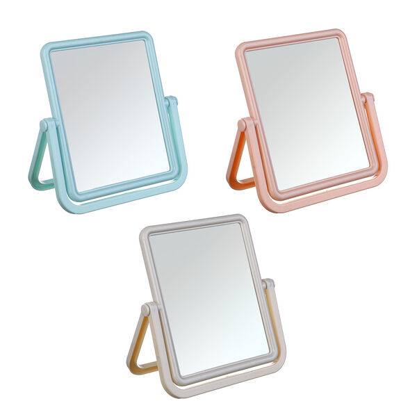 Юниlook зеркало настольное, пластик, стекло, 21,2х20,5см, 3 цвета