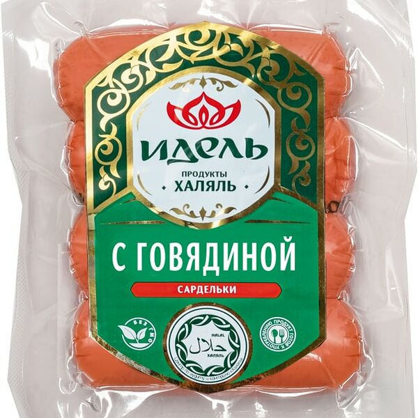 Сардельки Идель из мяса кур говядиной Халяль 300г