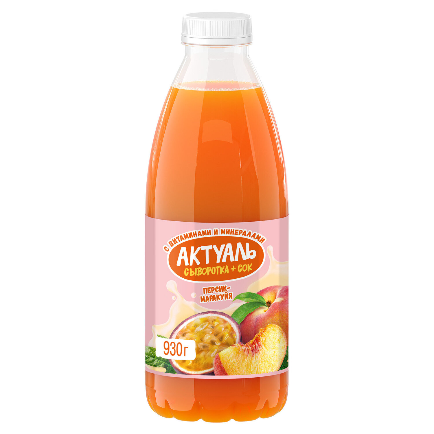 

Напиток сывороточный Актуаль Персик-маракуйя, 930 г